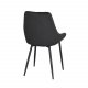 ROWICO Sierra spisebordsstol - sort polyester og sort metal