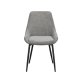 ROWICO Sierra spisebordsstol - gr polyester og sort metal