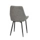 ROWICO Sierra spisebordsstol - gr polyester og sort metal