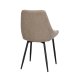 ROWICO Sierra spisebordsstol - beige polyester og sort metal