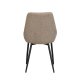 ROWICO Sierra spisebordsstol - beige polyester og sort metal