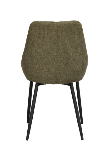 ROWICO Sierra spisebordsstol - grn polyester og sort metal