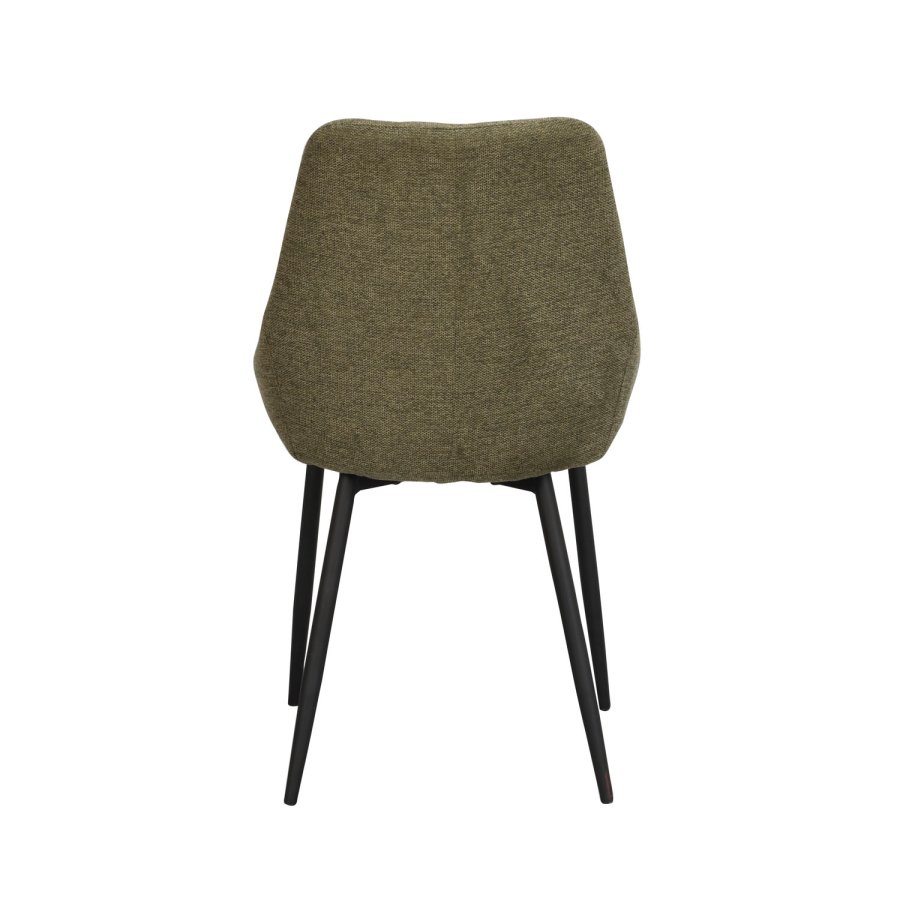ROWICO Sierra spisebordsstol - grn polyester og sort metal