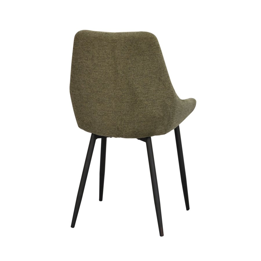 ROWICO Sierra spisebordsstol - grn polyester og sort metal