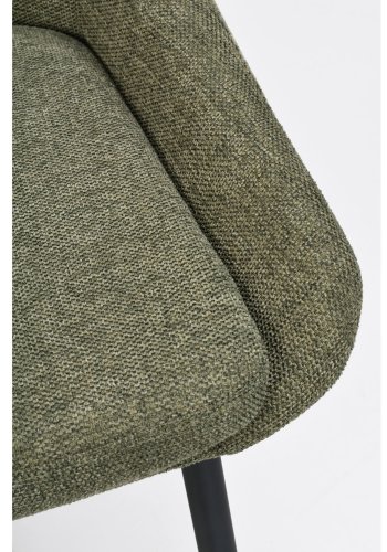 ROWICO Sierra spisebordsstol - grn polyester og sort metal