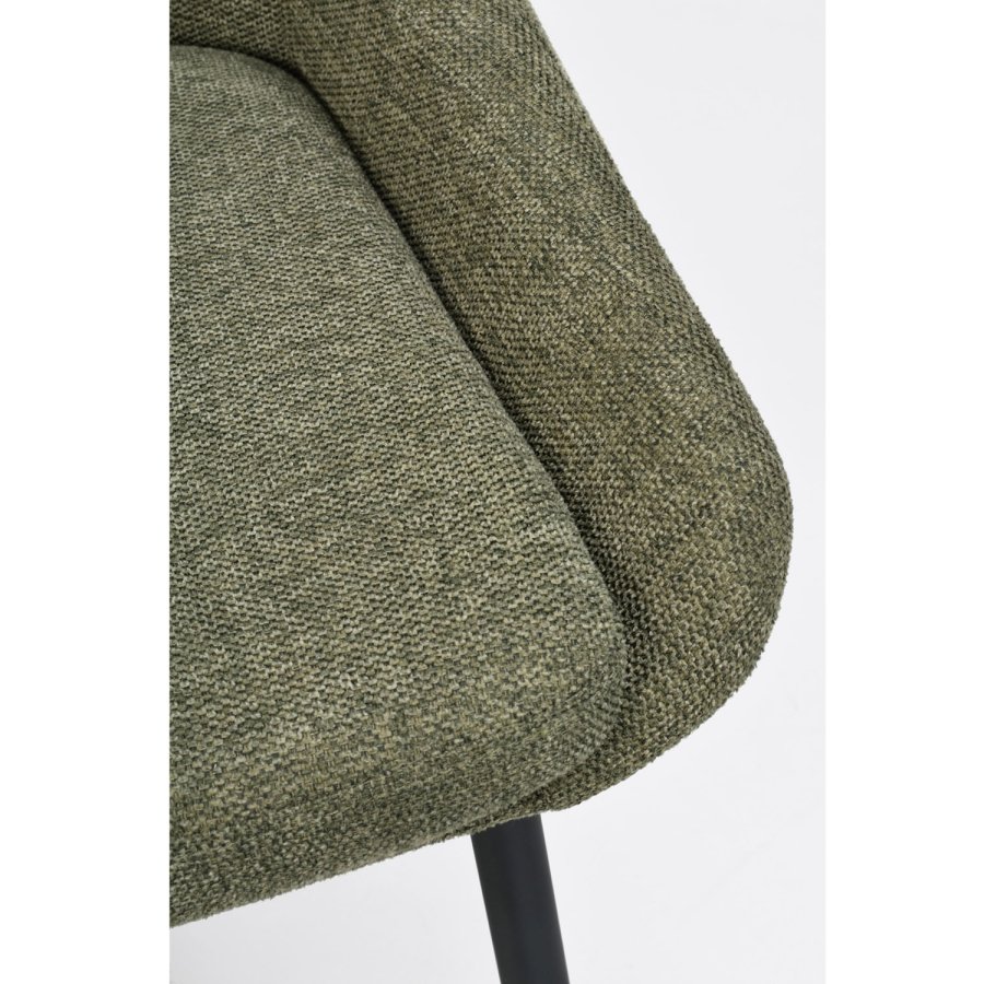 ROWICO Sierra spisebordsstol - grn polyester og sort metal