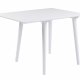 ROWICO Lotta spisebord - hvid m. klap, kvadratisk (80x80+25) 