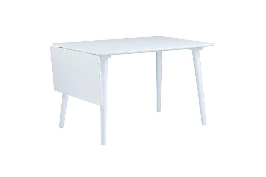 ROWICO Lotta spisebord - hvid m. klap (80x120+40) 