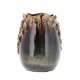 VILLA COLLECTION Aug vase/skjuler, rund - major brun stentj (25)