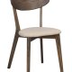 ROWICO Ami spisebordsstol - beige stof og brun eg