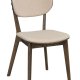 ROWICO Kato spisebordsstol - beige stof og brun eg