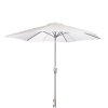 VENTURE DESIGN Leeds parasol 3m - gr aluminium og hvid polyester 