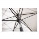 VENTURE DESIGN Leeds parasol 3m - gr aluminium og hvid polyester 