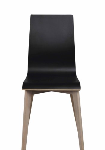 ROWICO Gracy spisebordsstol - sort laminat/hvidpigmenteret eg