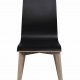 ROWICO Gracy spisebordsstol - sort laminat/hvidpigmenteret eg
