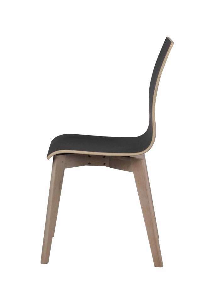 ROWICO Gracy spisebordsstol - sort laminat/hvidpigmenteret eg