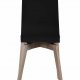 ROWICO Gracy spisebordsstol - sort laminat/hvidpigmenteret eg