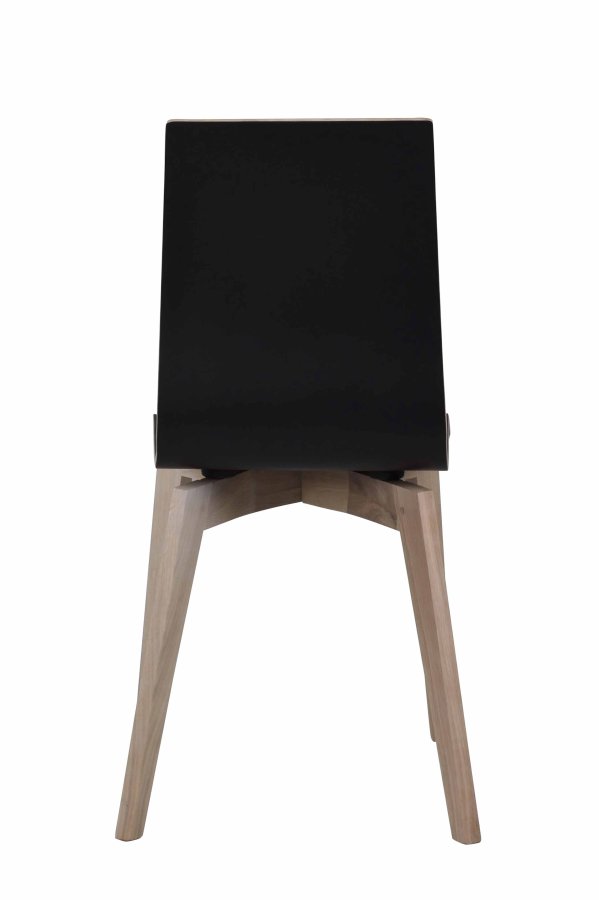 ROWICO Gracy spisebordsstol - sort laminat/hvidpigmenteret eg