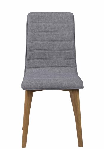 ROWICO Gracy spisebordsstol - lysegrt stof/lakeret eg