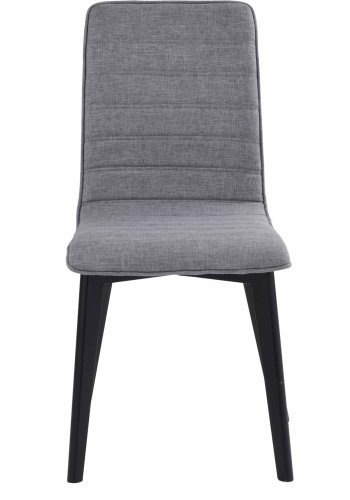 ROWICO Gracy spisebordsstol - lysegrt stof/sortlakeret eg