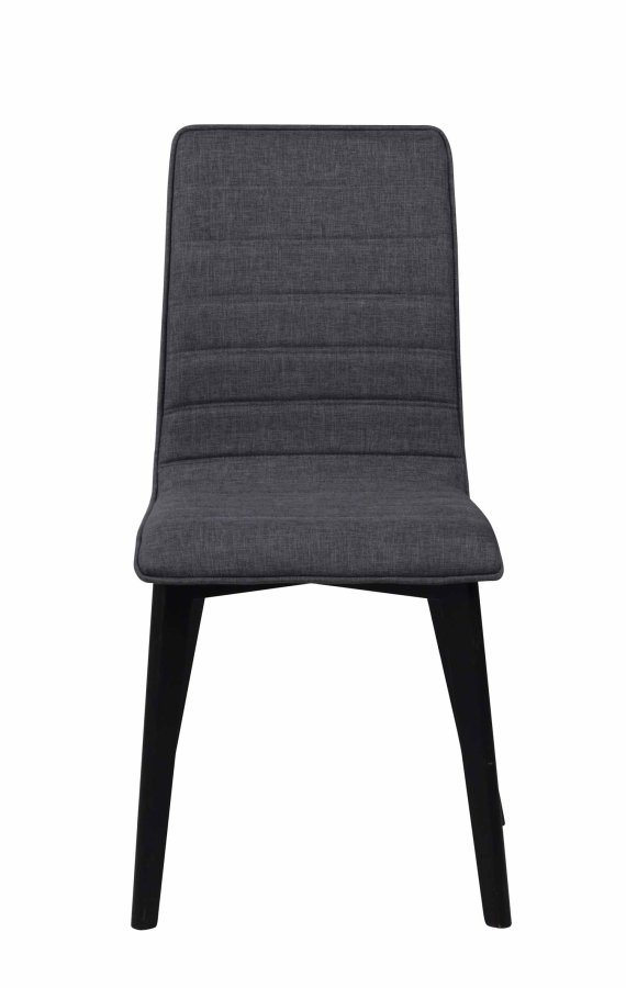 ROWICO Gracy spisebordsstol - mrkegrt stof/sortlakeret eg