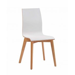 ROWICO Gracy spisebordsstol - hvid laminat/egetr 