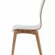 ROWICO Gracy spisebordsstol - hvid laminat/egetr 