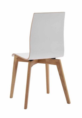 ROWICO Gracy spisebordsstol - hvid laminat/egetr 