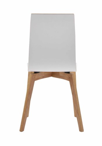 ROWICO Gracy spisebordsstol - hvid laminat/egetr 