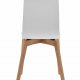 ROWICO Gracy spisebordsstol - hvid laminat/egetr 