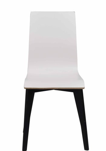 ROWICO Gracy spisebordsstol - hvid laminat/sort eg 