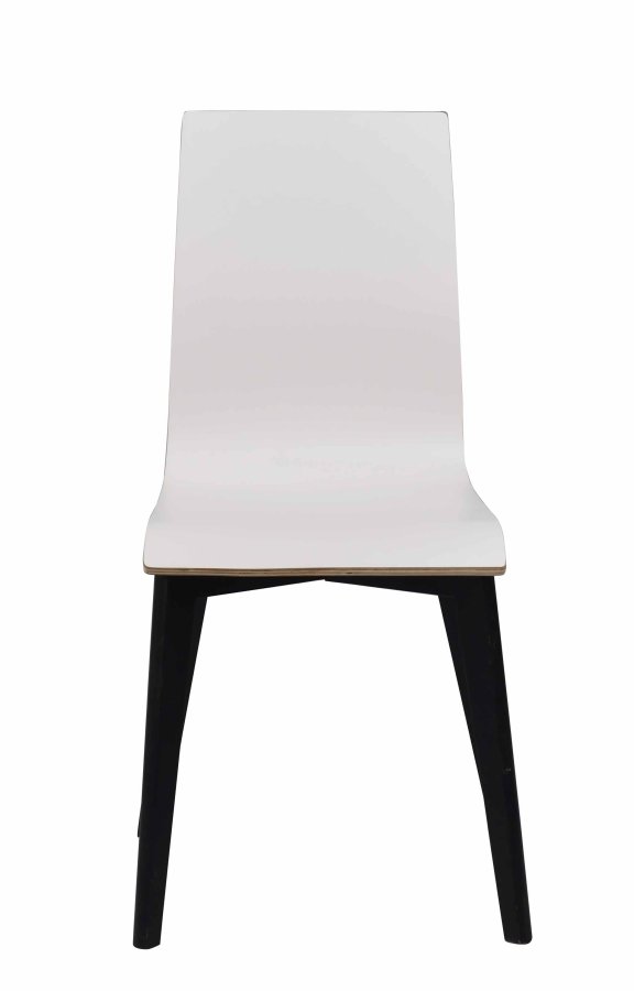 ROWICO Gracy spisebordsstol - hvid laminat/sort eg 