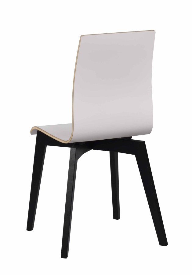 ROWICO Gracy spisebordsstol - hvid laminat/sort eg 