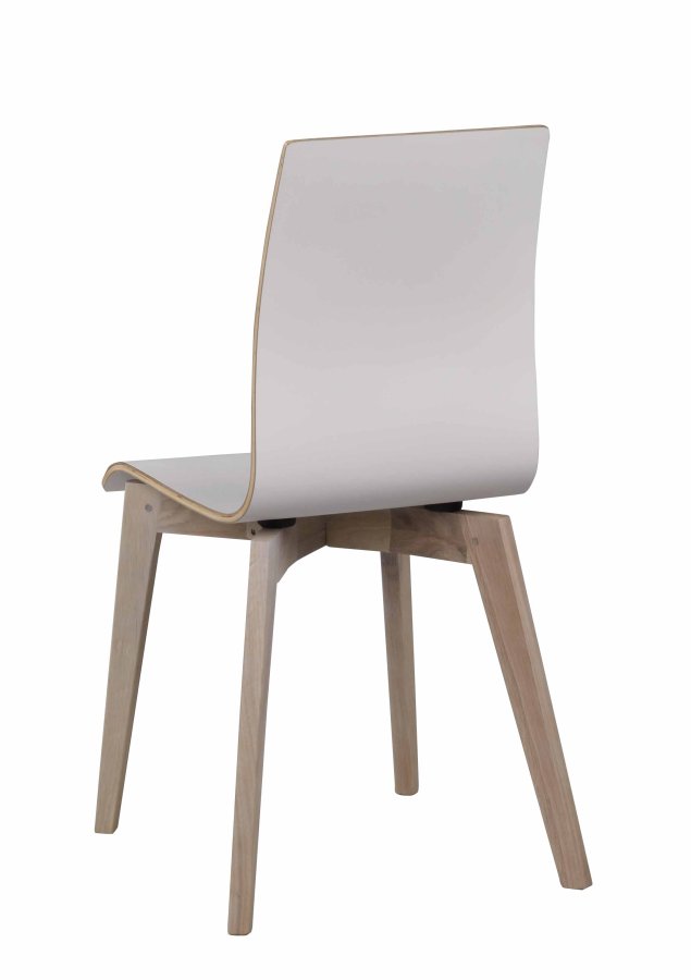ROWICO Gracy spisebordsstol - hvid laminat/hvidpigmenteret eg
