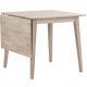 ROWICO Filippa spisebord - hvidolieret eg m. klap (80x80+45) 
