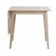 ROWICO Filippa spisebord - hvidolieret eg m. klap (80x80+45) 