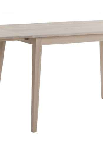 ROWICO Filippa spisebord - hvidolieret eg m. klap (80x120+45)  