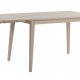 ROWICO Filippa spisebord - hvidolieret eg m. klap (80x120+45)  