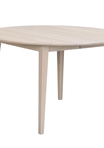 ROWICO Filippa spisebord, inkl. tillgsplade - hvidpigmenteret egetr (120(165)x120)