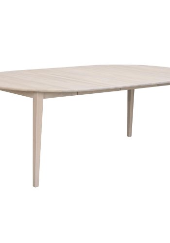 ROWICO Filippa spisebord, inkl. tillgsplade - hvidpigmenteret egetr (120(165)x120)