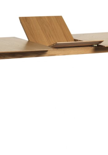 ROWICO Cirrus spisebord - lakeret eg, m. butterfly tillgsplade (190x90)