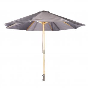 VENTURE DESIGN Naxos parasol 3m - natur tr og sort polyester 