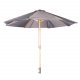 VENTURE DESIGN Naxos parasol 3m - natur tr og sort polyester 