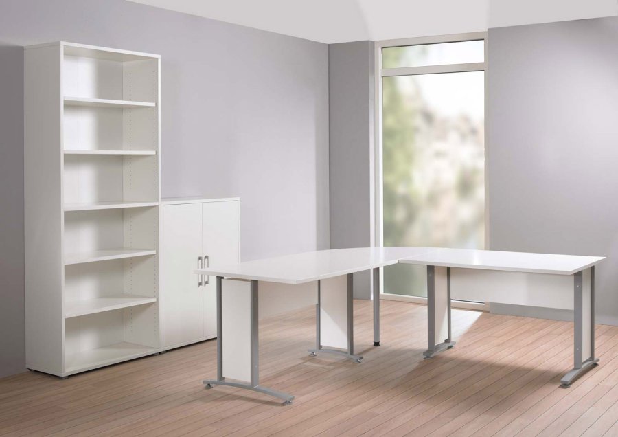 TVILUM Prima sknk - hvid tr m. 2 lger