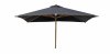 VENTURE DESIGN Naxos parasol 3m - natur tr og sort polyester 