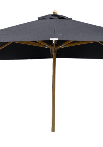 VENTURE DESIGN Naxos parasol 3m - natur tr og sort polyester 