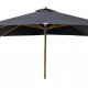VENTURE DESIGN Naxos parasol 3m - natur tr og sort polyester 