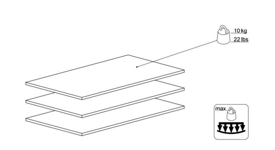 TVILUM Verona Skydedrsskab - hvid/gr tr, 2 skydedre m. hylder