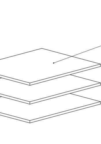TVILUM Verona Skydedrsskab - spejlglas og hvid tr, 2 skydedre m. hylder og skuffer