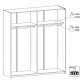 TVILUM Verona garderobeskab - hvid tr, 2 skydedre